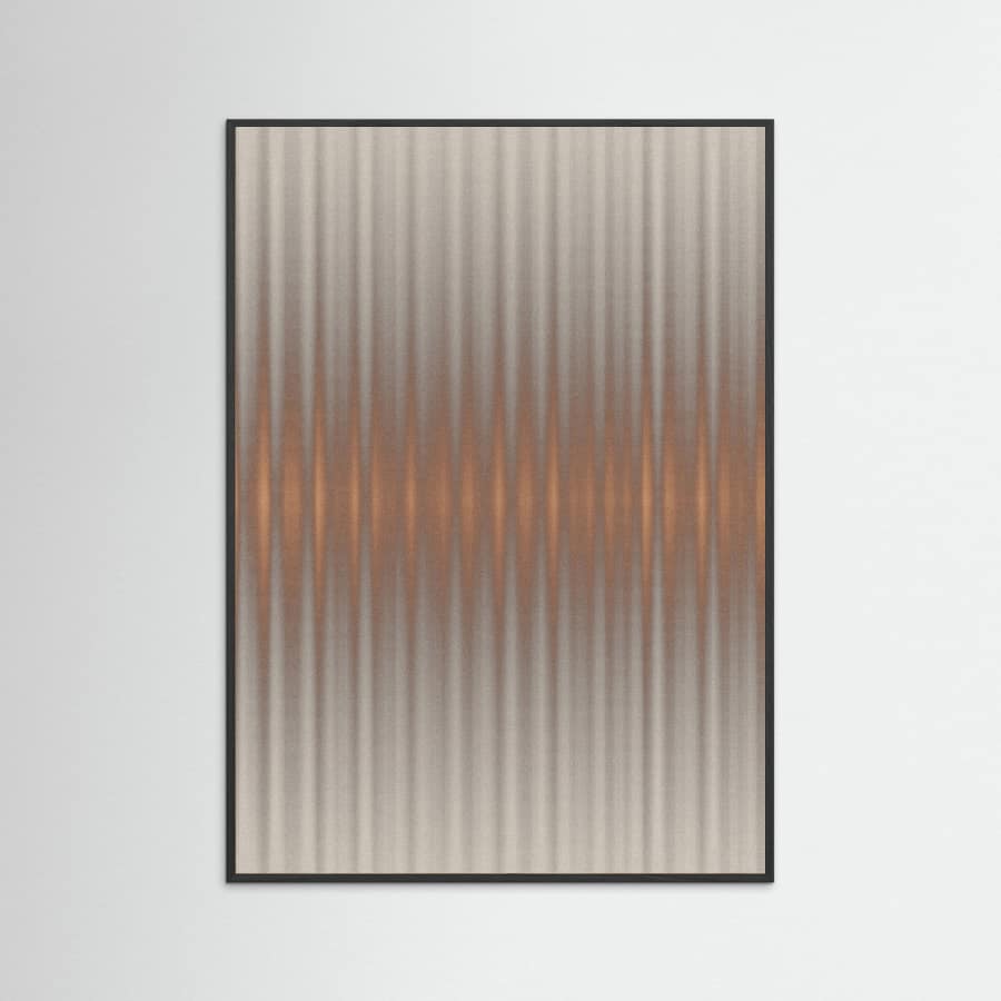 Euphoria - Gray and Orange Poster – plakat og kunsttryk