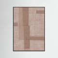 Black Wood Fabric Pattern Collage No.5 Poster