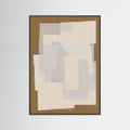 Black Wood Fabric Pattern Collage No.6 Poster
