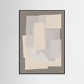 Black Wood Fabric Pattern Collage No.7 Poster