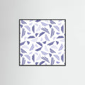 Falling Triple Lines Navy Blue -juliste – juliste ja taidepainatus