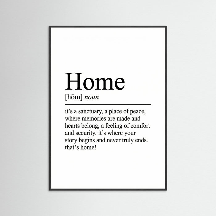 Black Wood Family Definition Art
