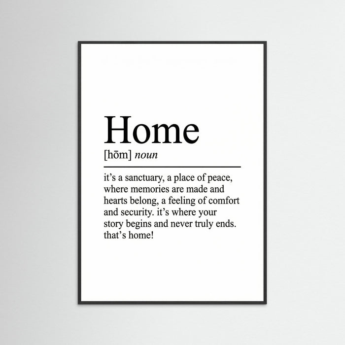 Black Wood Family Definition Art