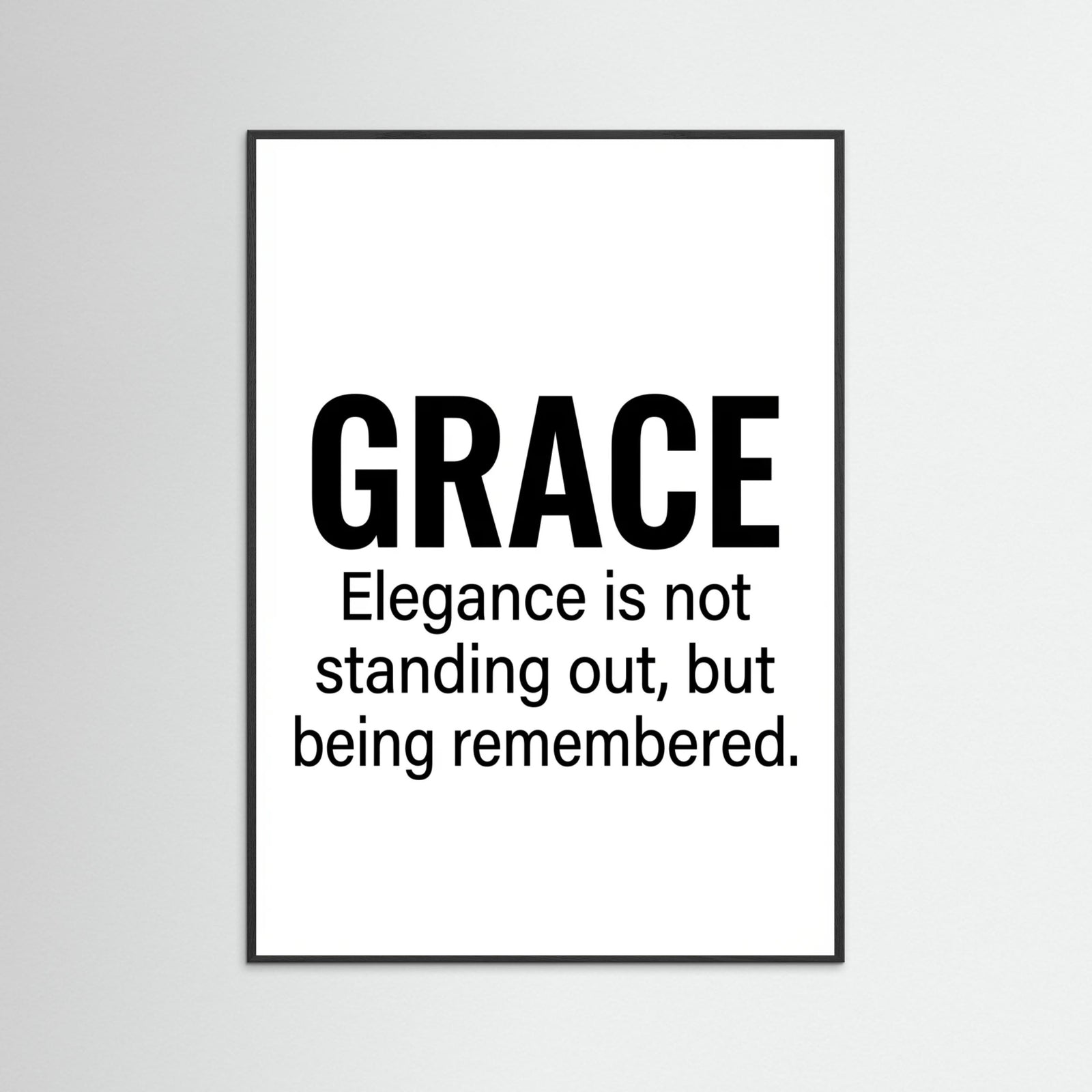 Black Wood Fashion Statement