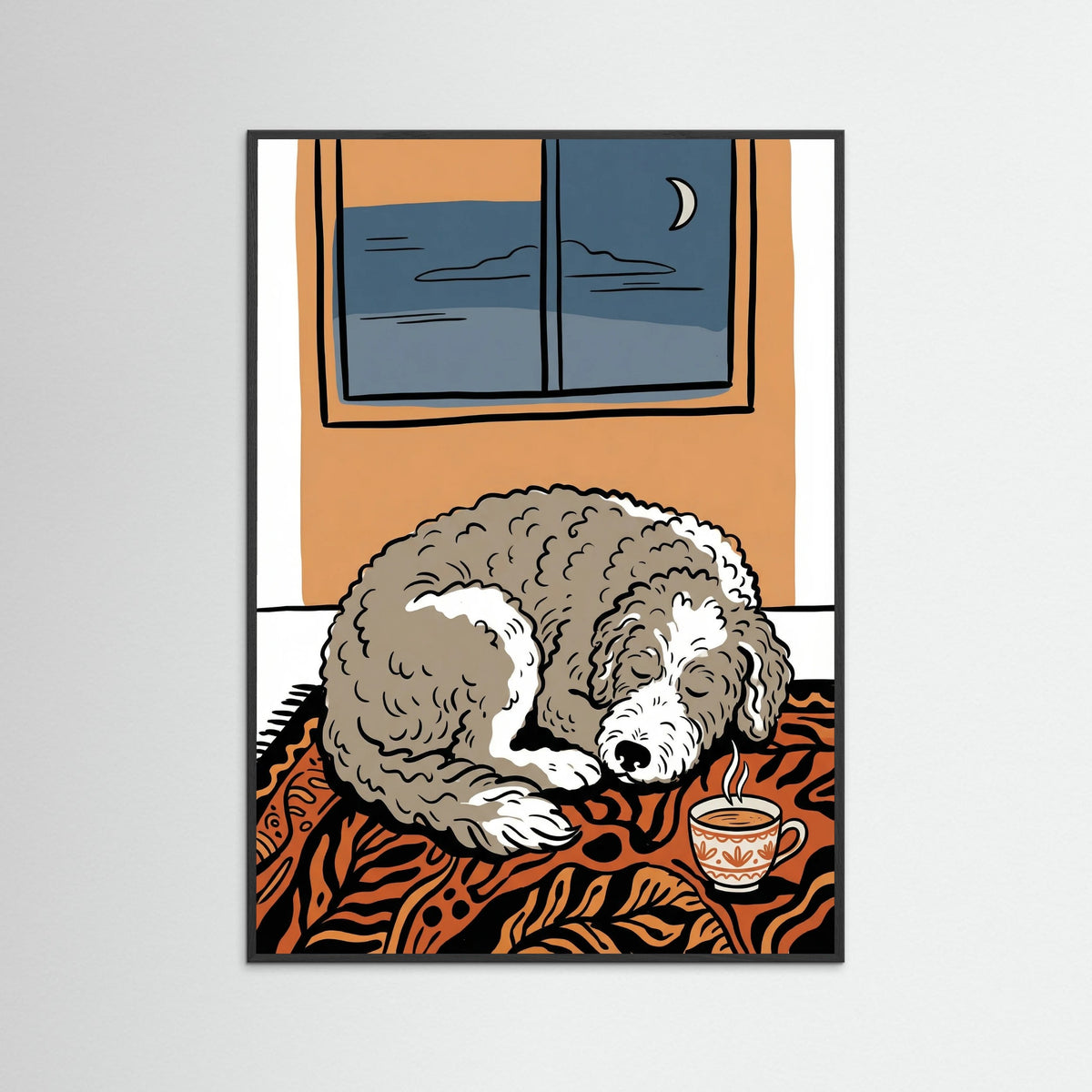 Black Wood Feline Comfort