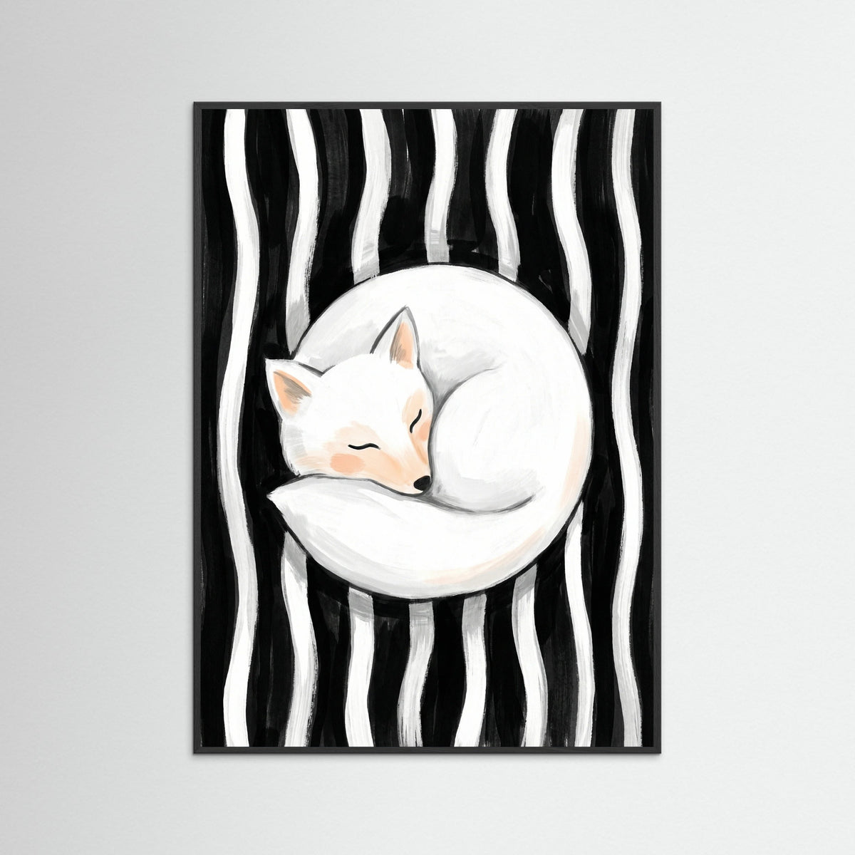 Black Wood Feline Embrace