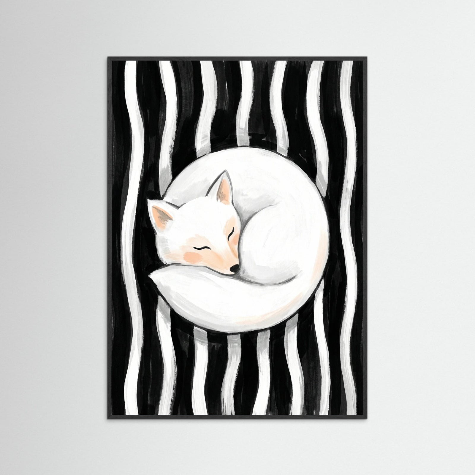 Black Wood Feline Embrace