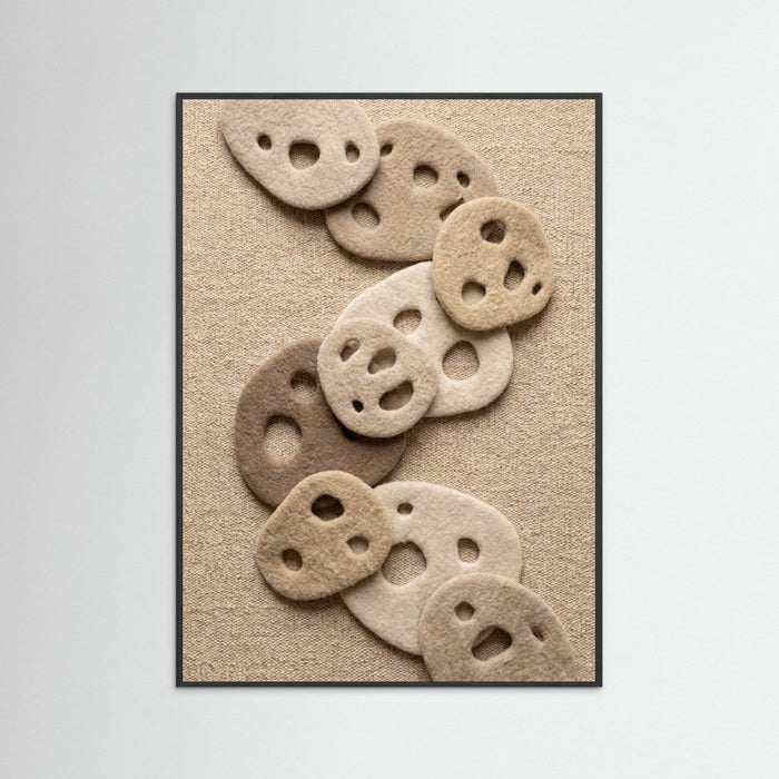 Black Wood Felted Contour Study