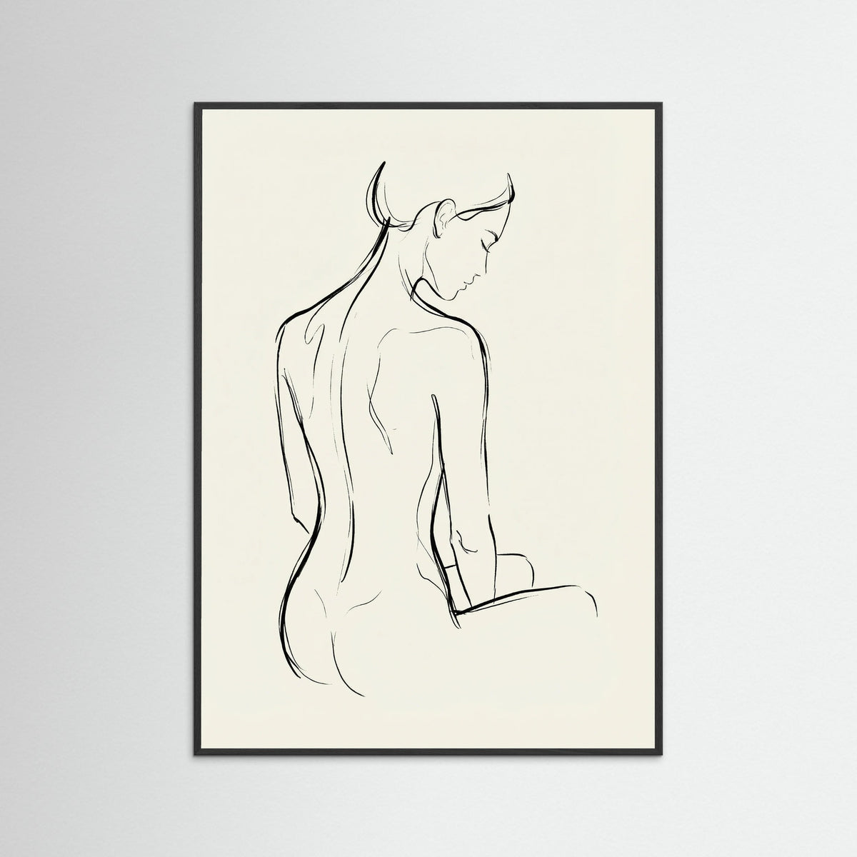 Black Wood Feminine Form