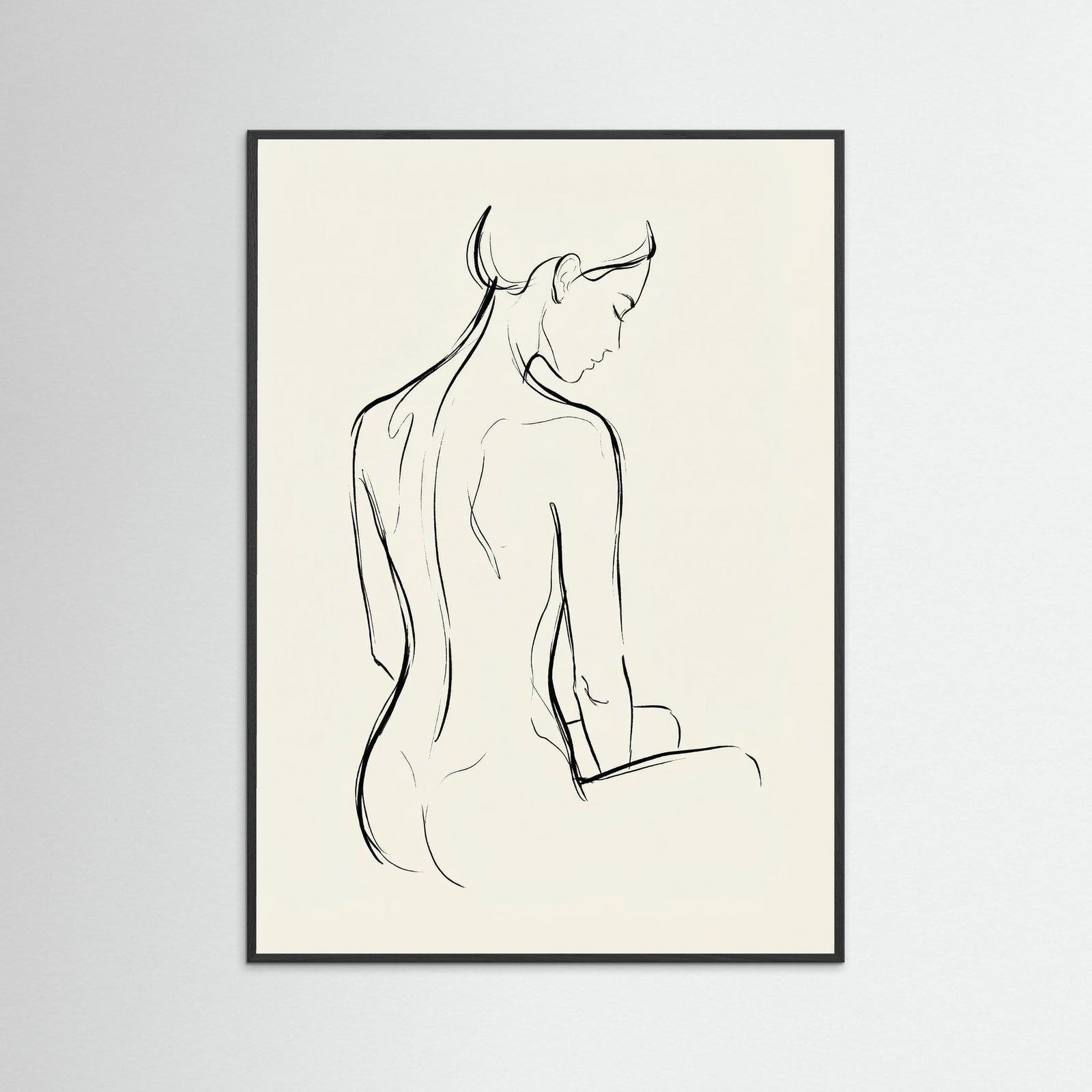 Black Wood Feminine Form
