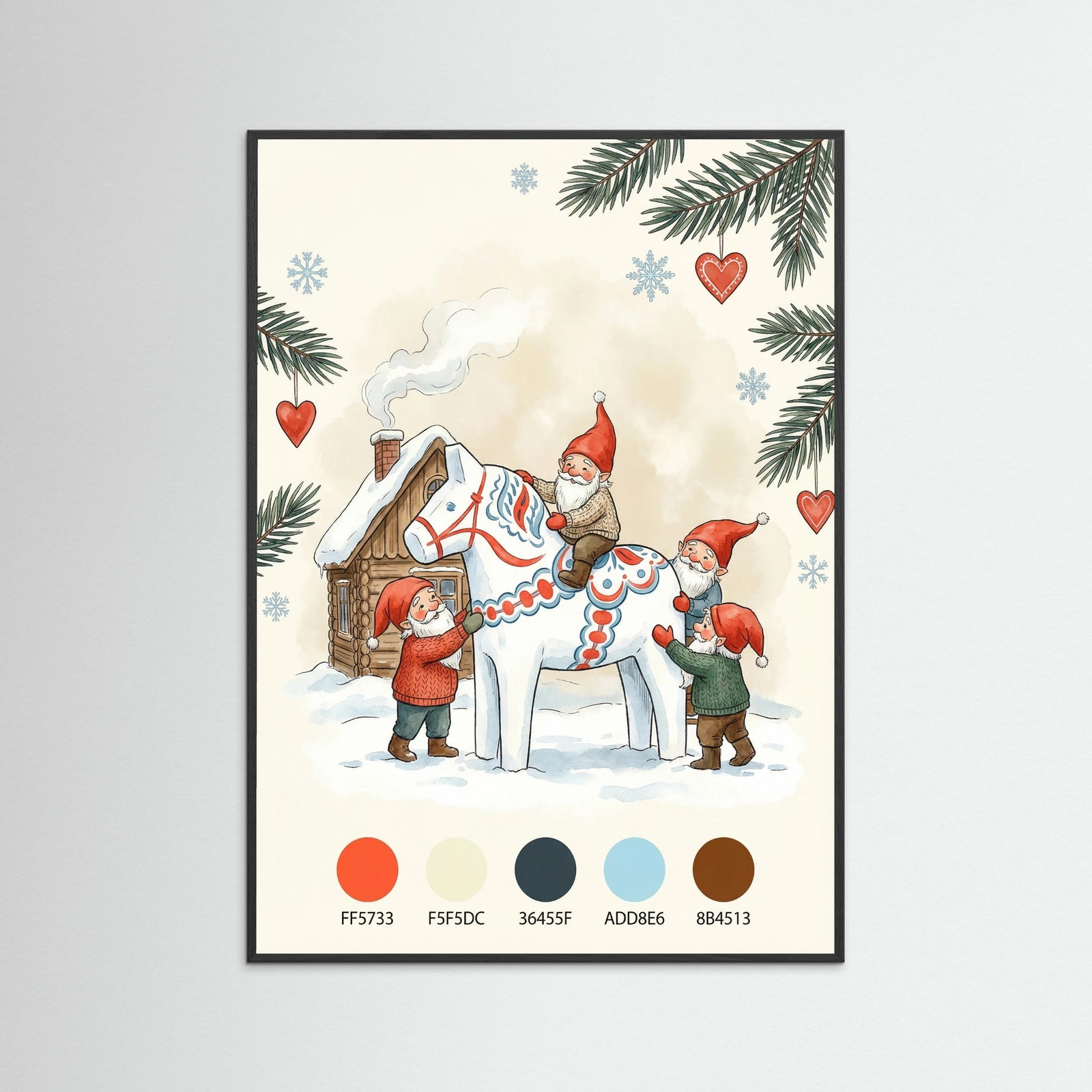 Black Wood Festive Dala Ride