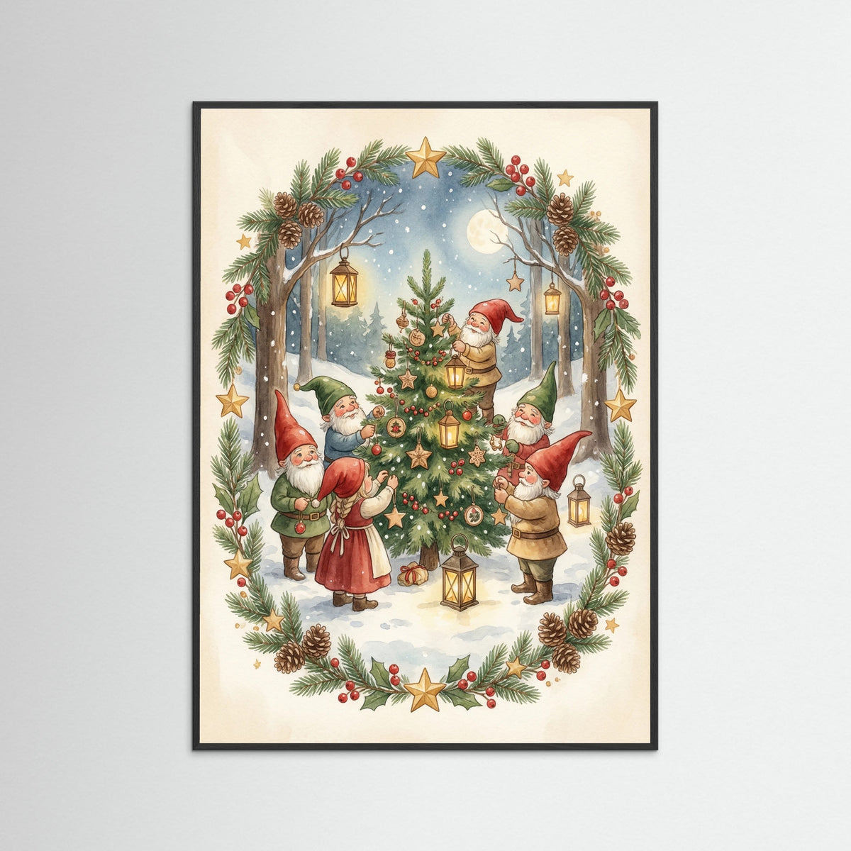 Black Wood Festive Gnome Feast