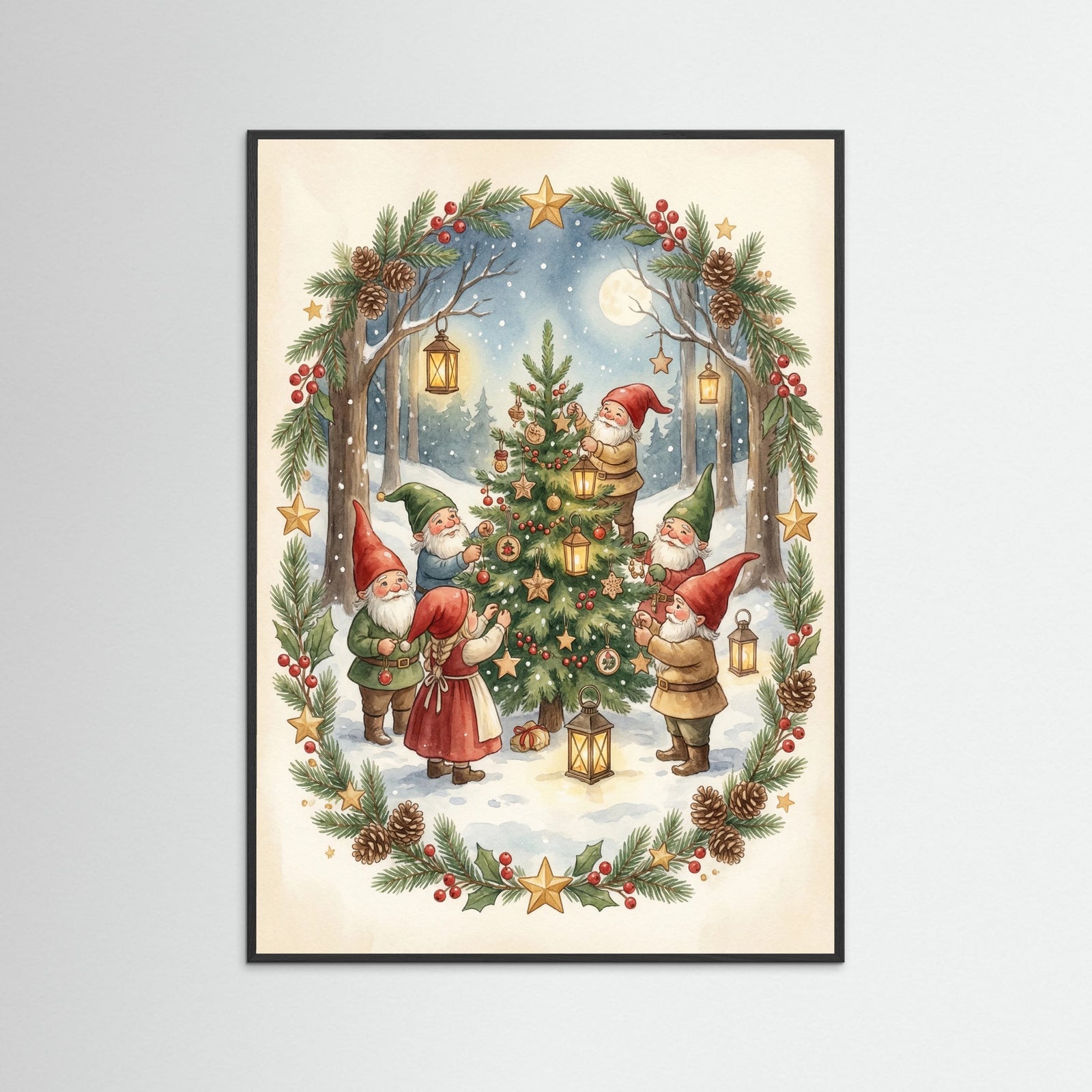 Black Wood Festive Gnome Feast