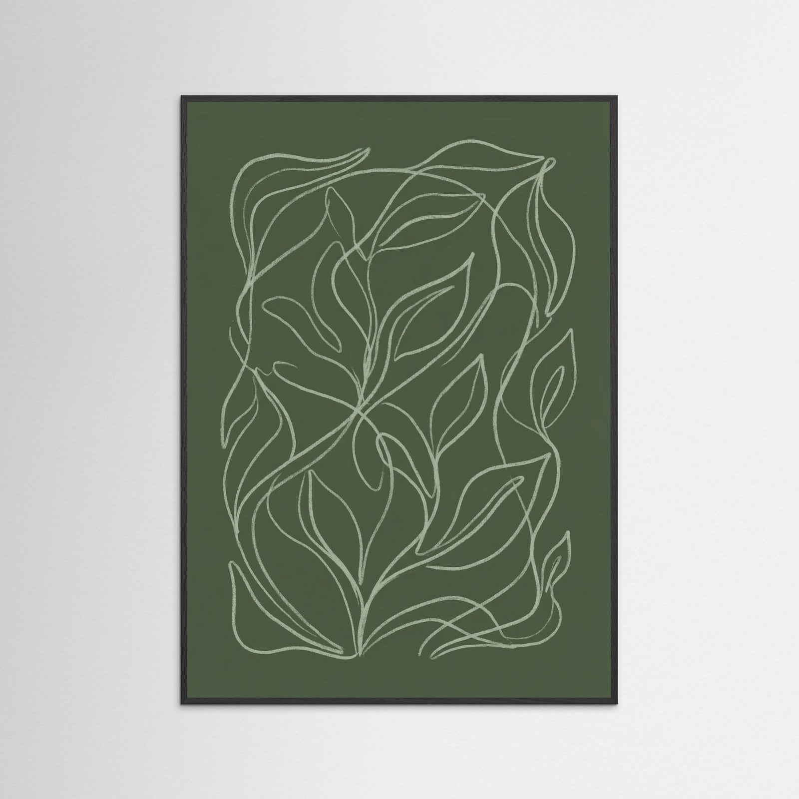 Black Wood Figural Echoes