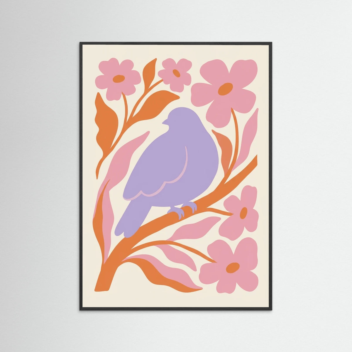 Black Wood Figure in Bloom