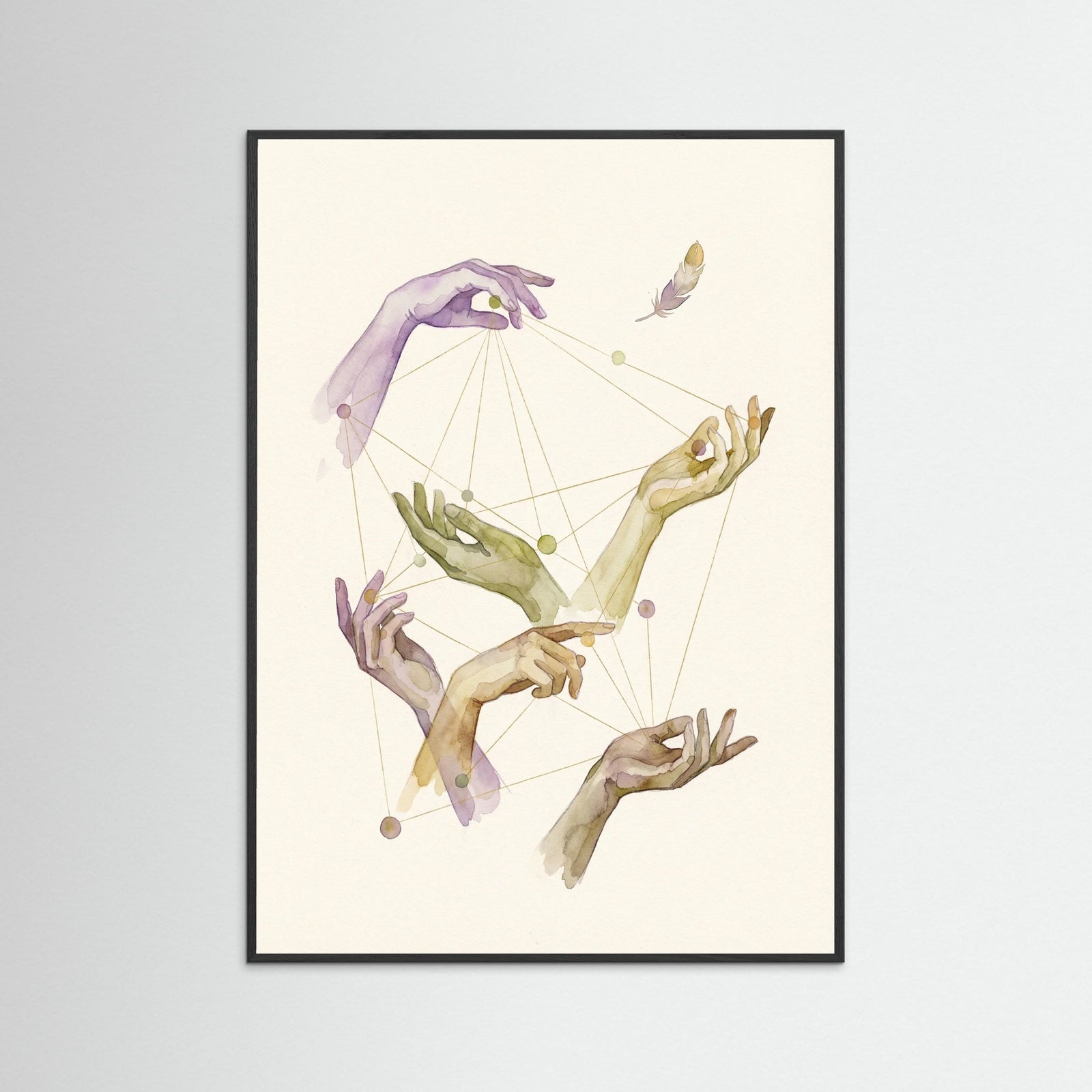 Black Wood Figured Constellations