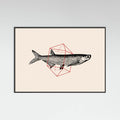 Fish In Geometrics Nº2 Poster – plakat og kunsttryk