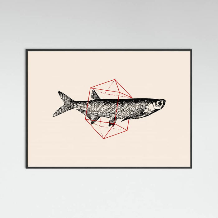 Fish In Geometrics Nº2 Poster – plakat og kunsttryk