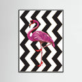Flamingo heels Zigzag Poster – Poster und Kunstdruck