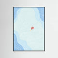 Floating in the Summer Ocean Poster – plakat og kunsttryk