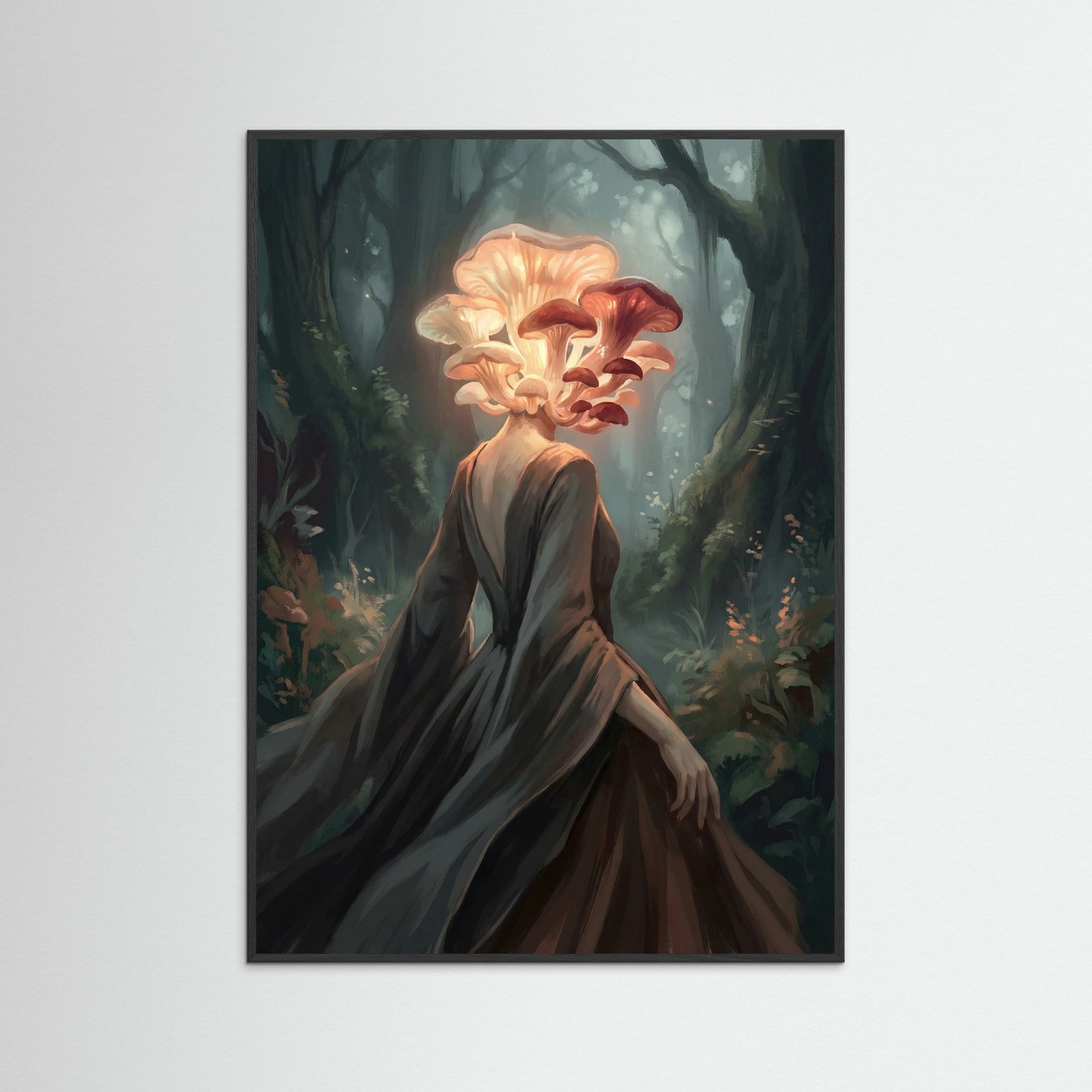 Black Wood Floral Enigma