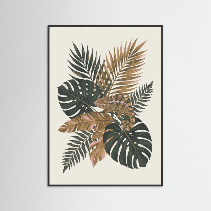 Black Wood Floral Flight