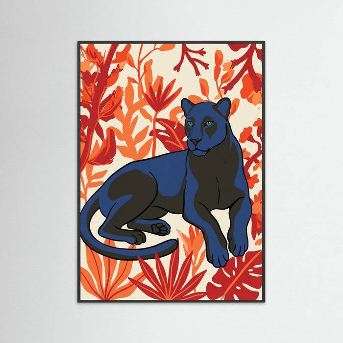 Black Wood Floral Gaze