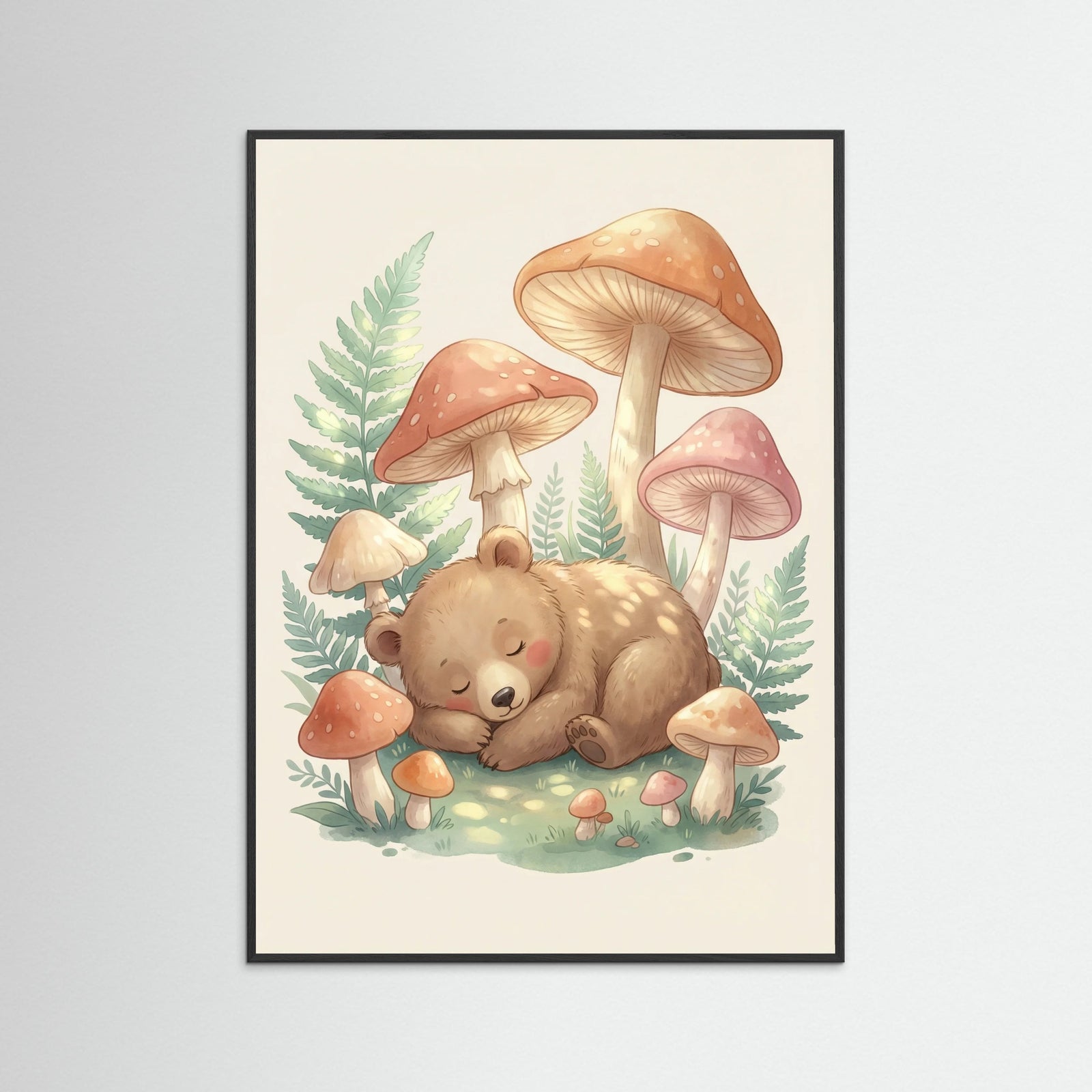 Black Wood Floral Mane Dream