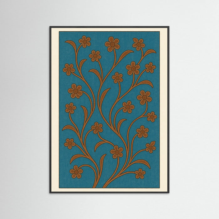 Black Wood Floral Patterns