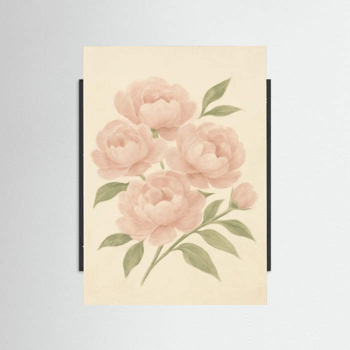 Black Wood Floral Repose