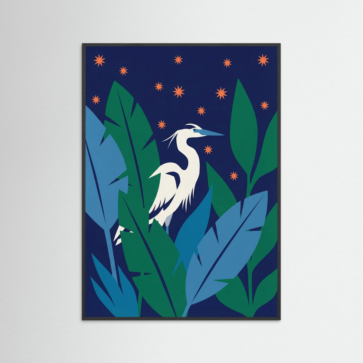 Black Wood Floral Reverie