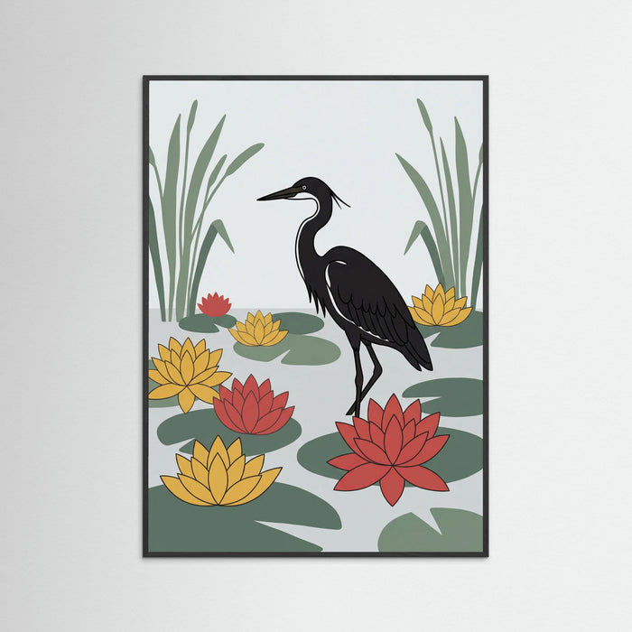 Black Wood Floral Slumber