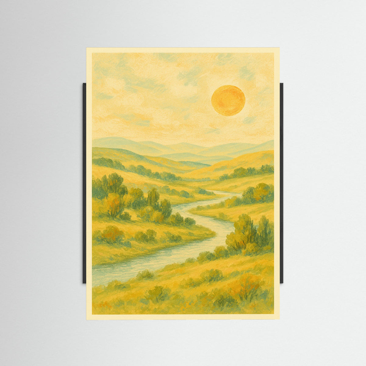 Black Wood Floral Still Life