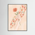 Black Wood Floral Wanderer