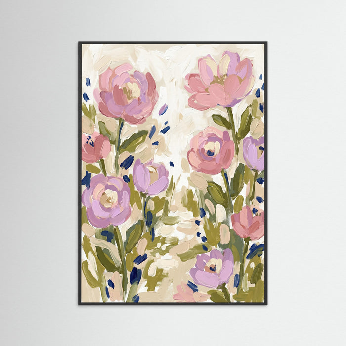 Black Wood Floral Whimsy