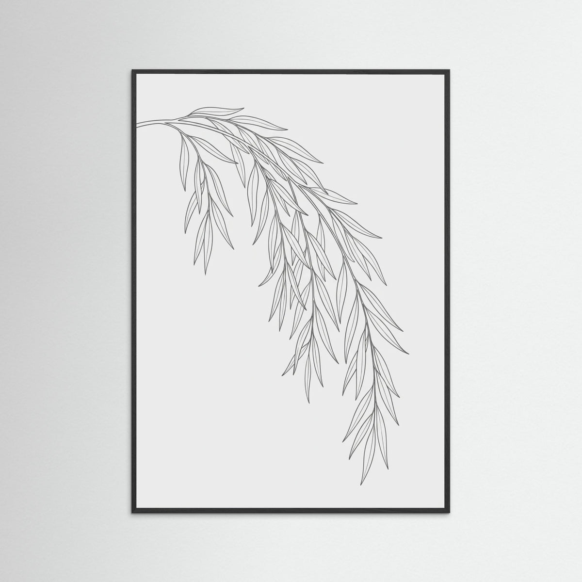 Black Wood Floral Whispers