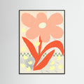 Black Wood Flowers Composition 1 Poster