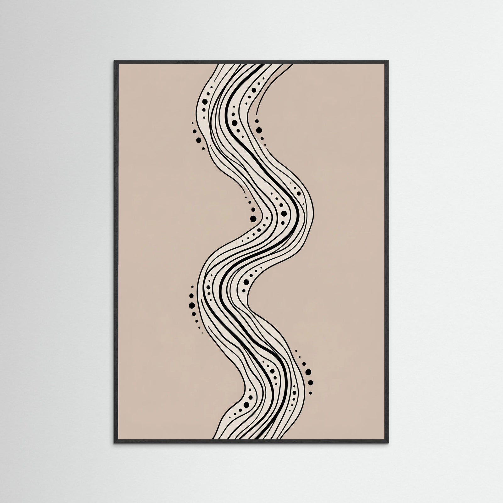 Black Wood Flowing Connections