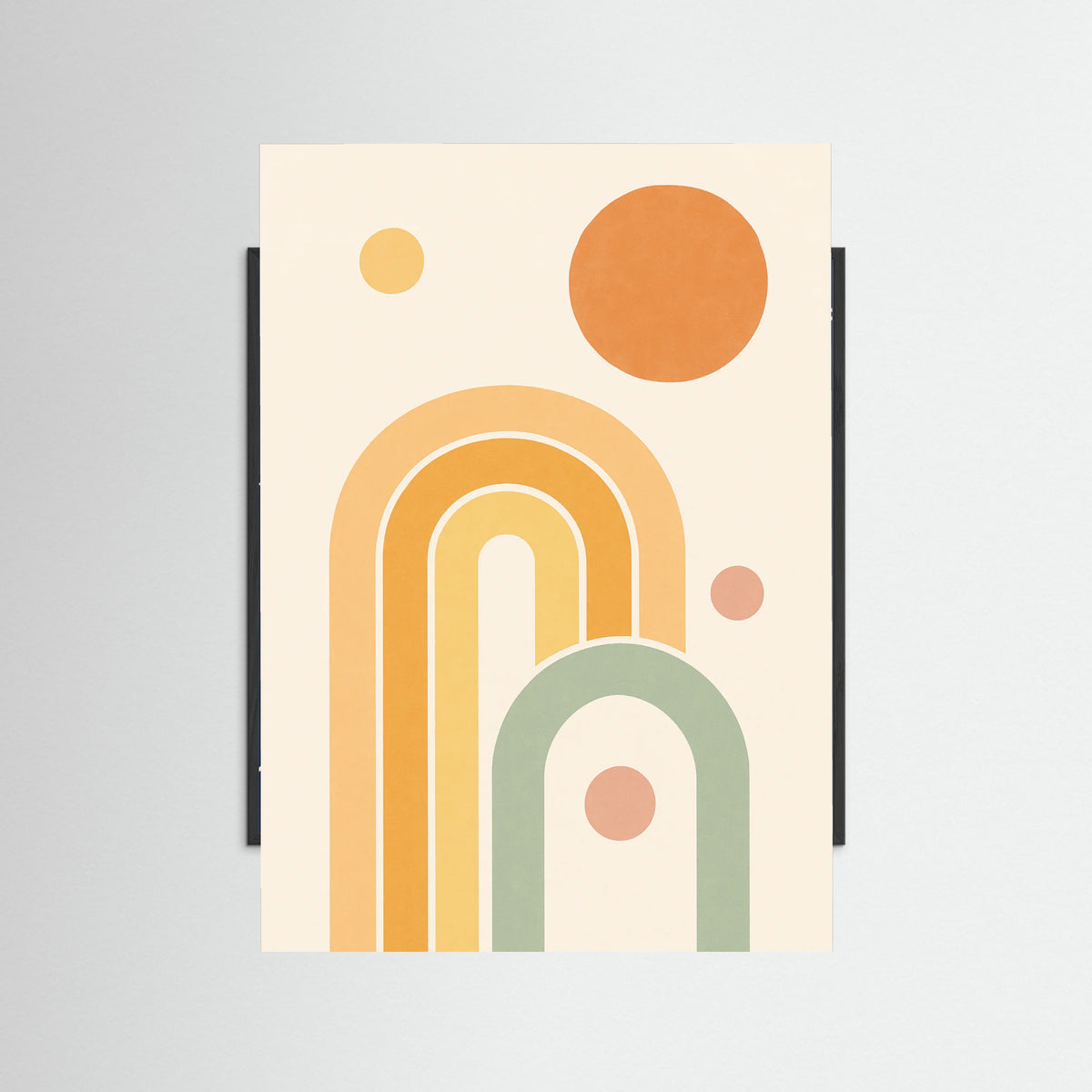 Black Wood Flowing Curves