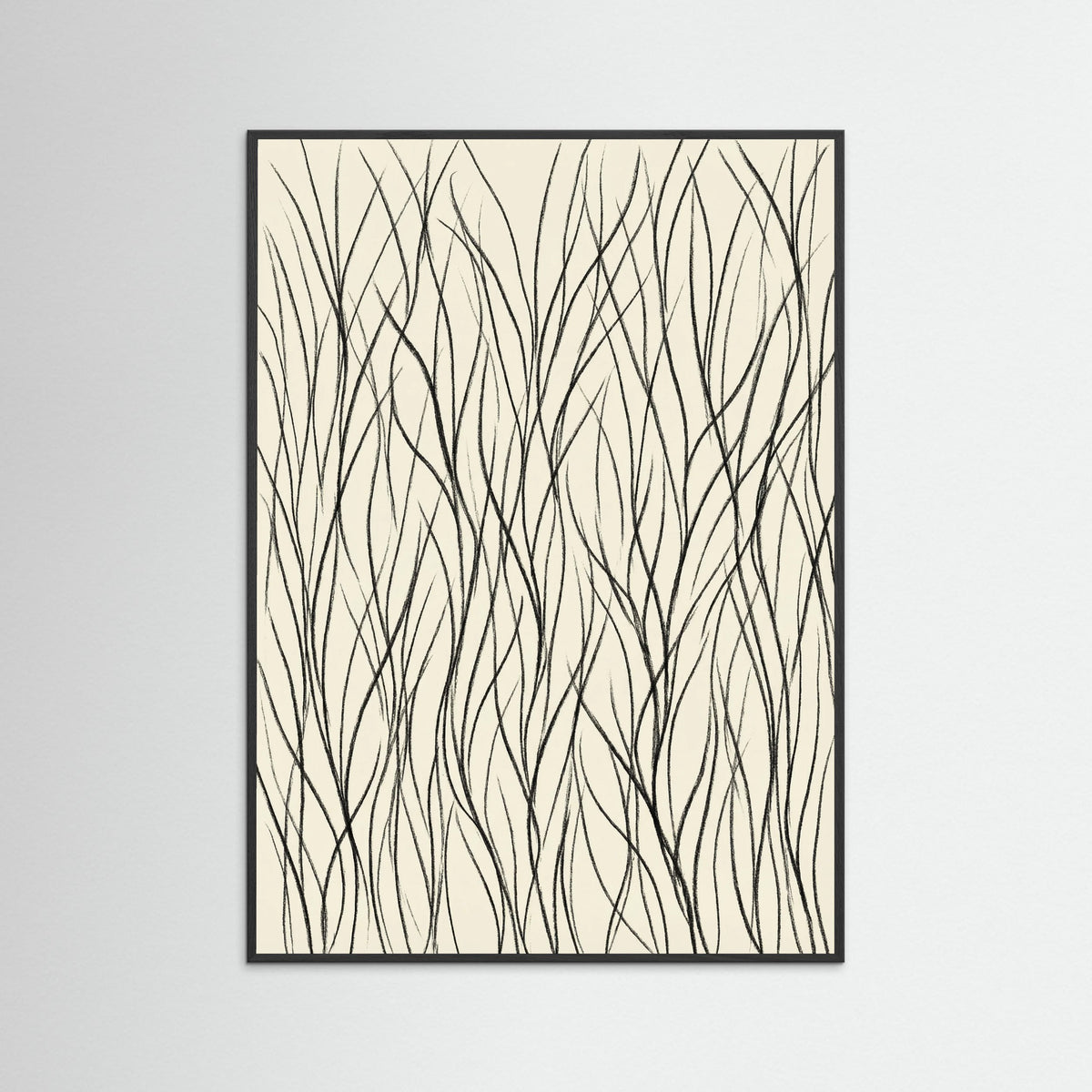 Black Wood Flowing Rhythms Black