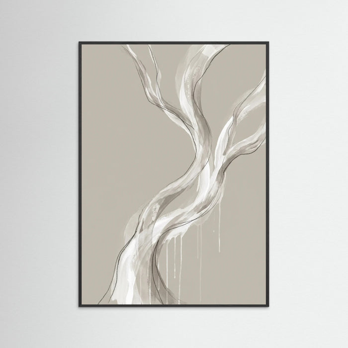 Black Wood Flowing Serenity