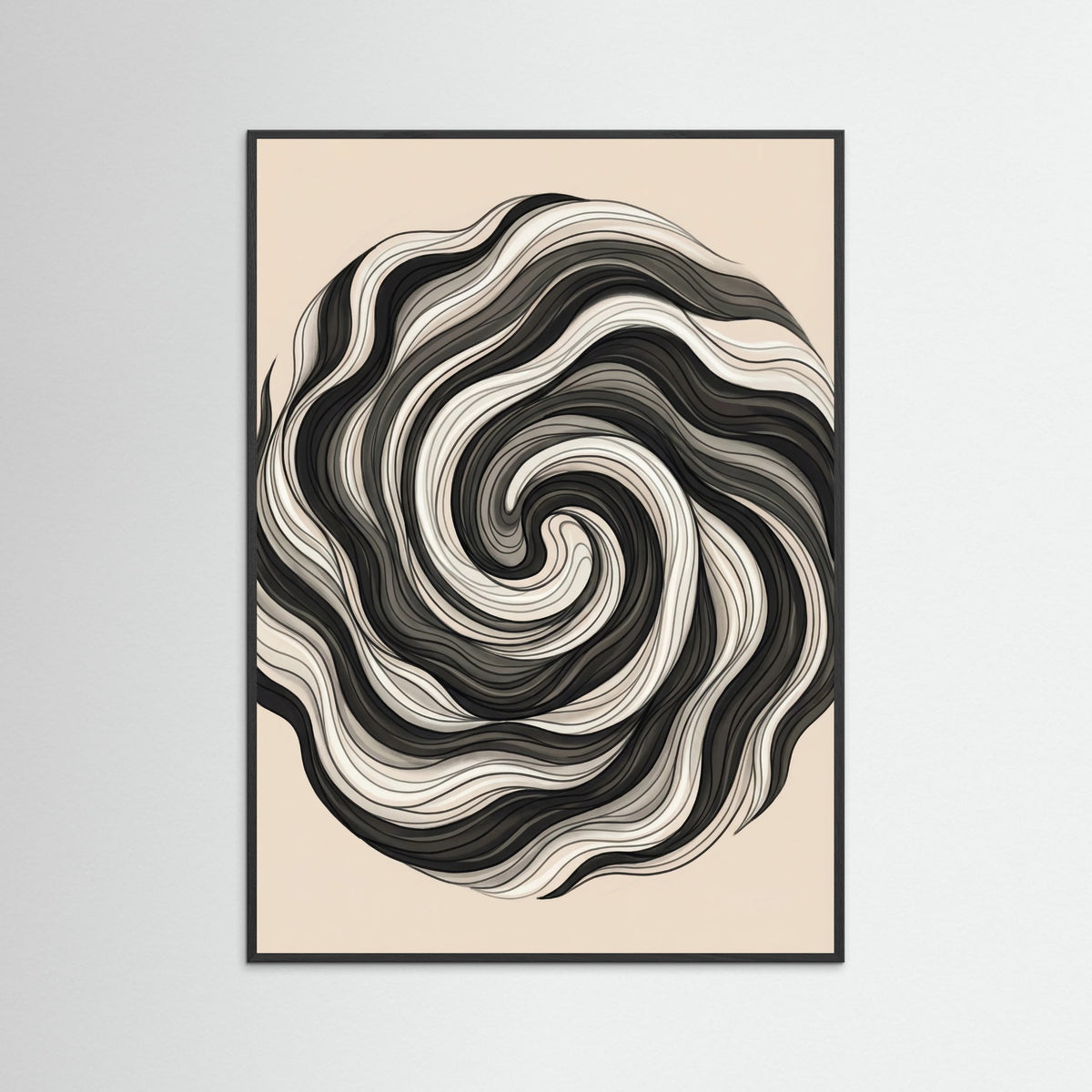 Black Wood Flowing Strands