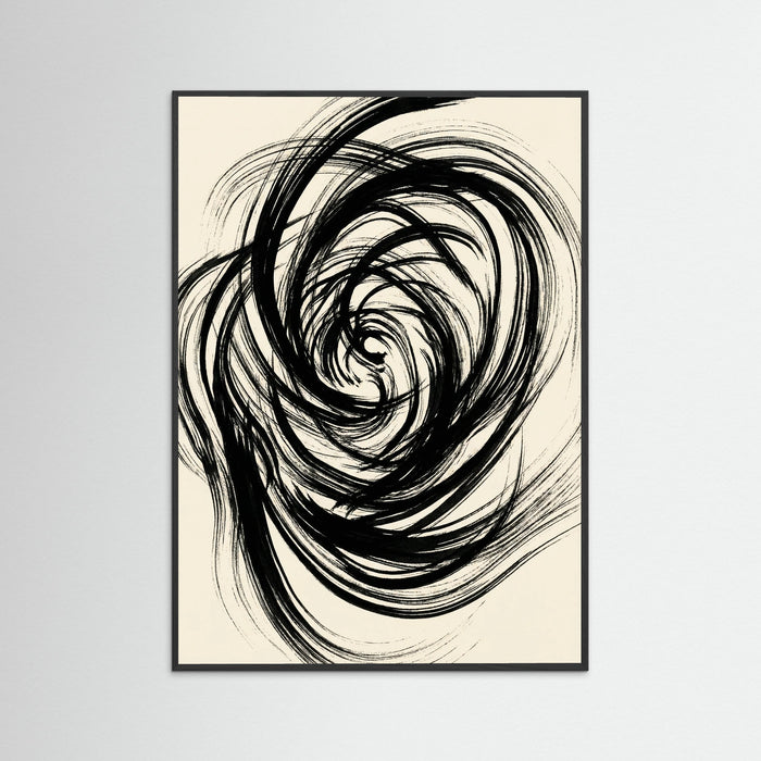 Black Wood Fluid Black Strokes