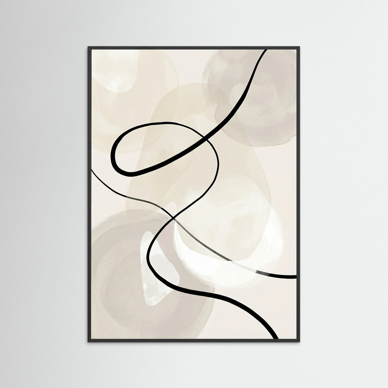 Black Wood Fluid Contour