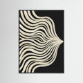 Black Wood Fluid Contours