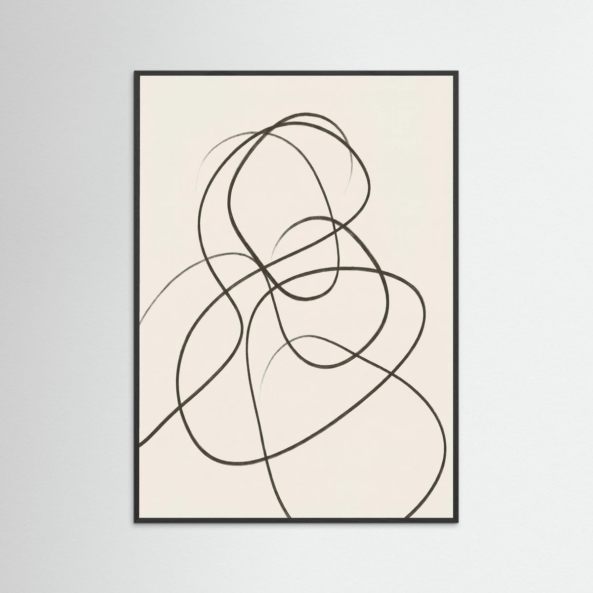 Black Wood Fluid Contours