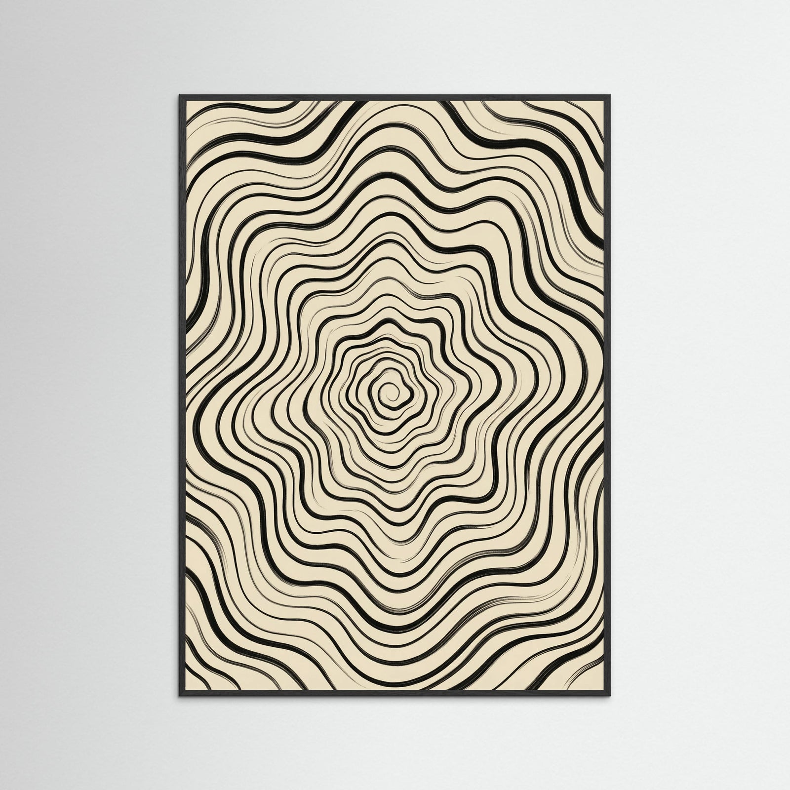 Black Wood Fluid Stripes
