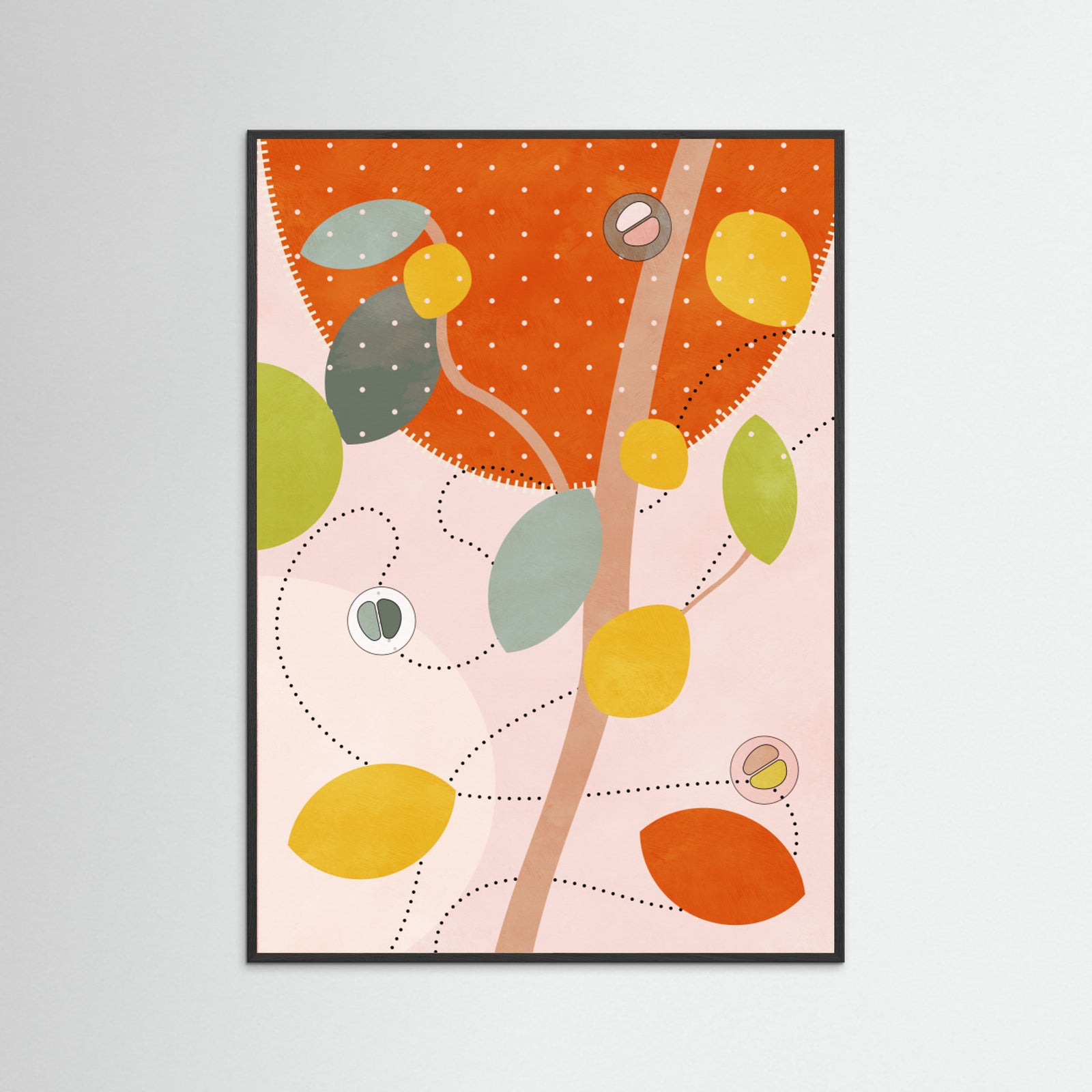 Black Wood Friendly Colors Hilma 5 Poster