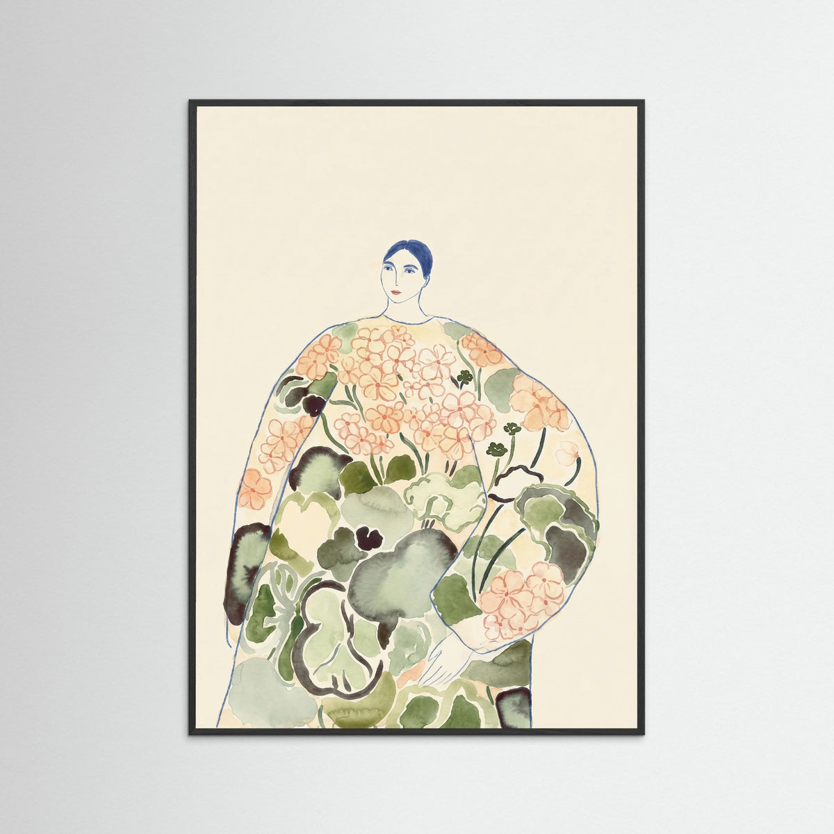 Black Wood Gentle Bloom