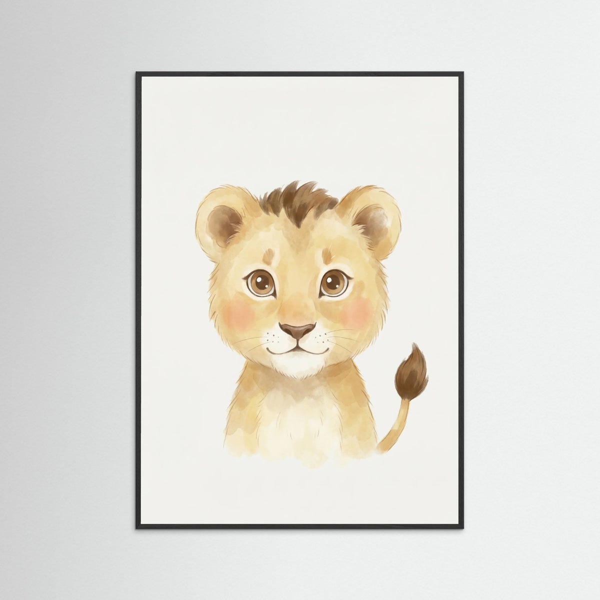 Black Wood Gentle Giraffe Charm